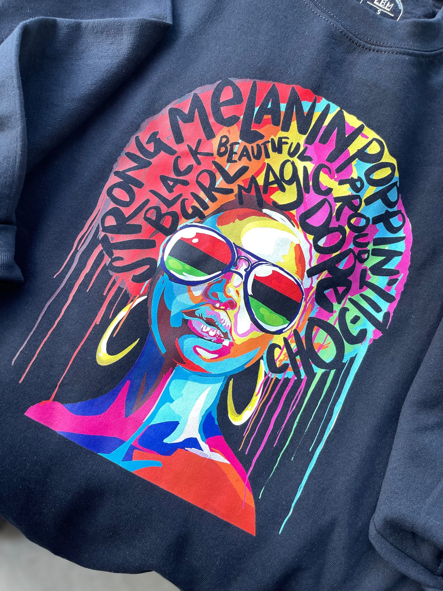 Melanin Poppin|| Crewneck