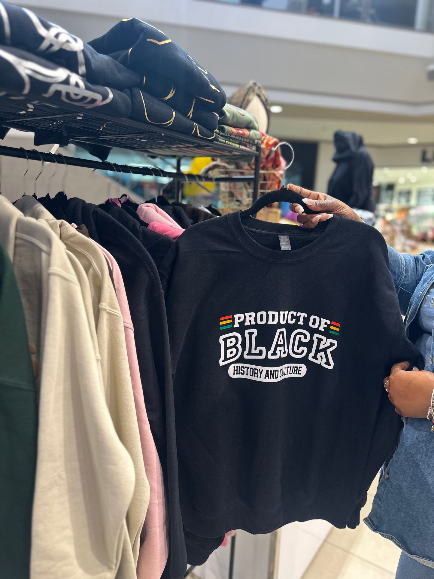 Product of Black – History & Culture Crewneck Neck Sweater