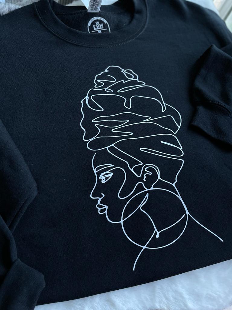 Afro Line Art
