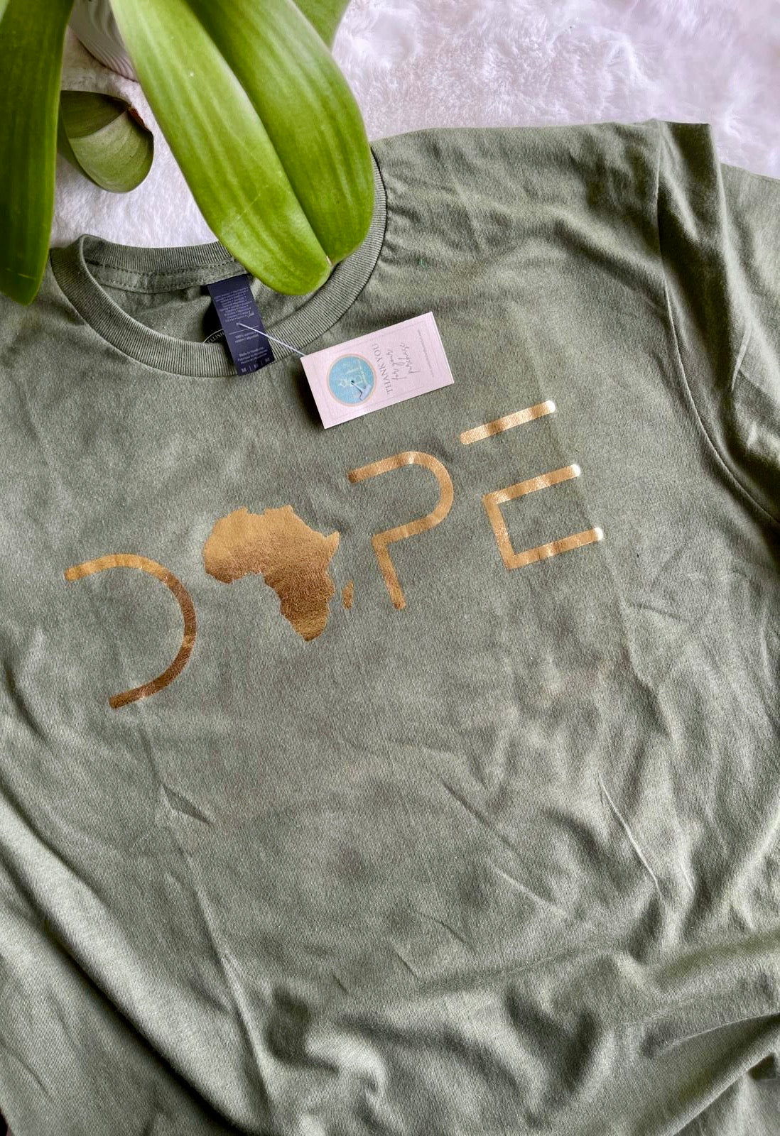 DOPE AFRICA GREEN TEE