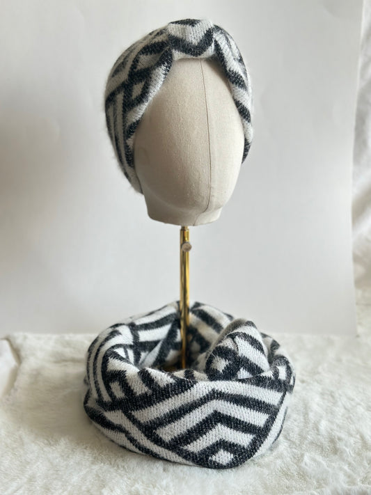 Neck warmer and headband set