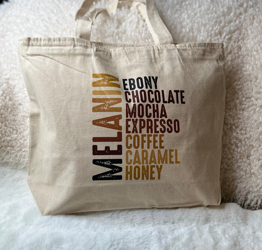 Melanin Coffee Tote Bag