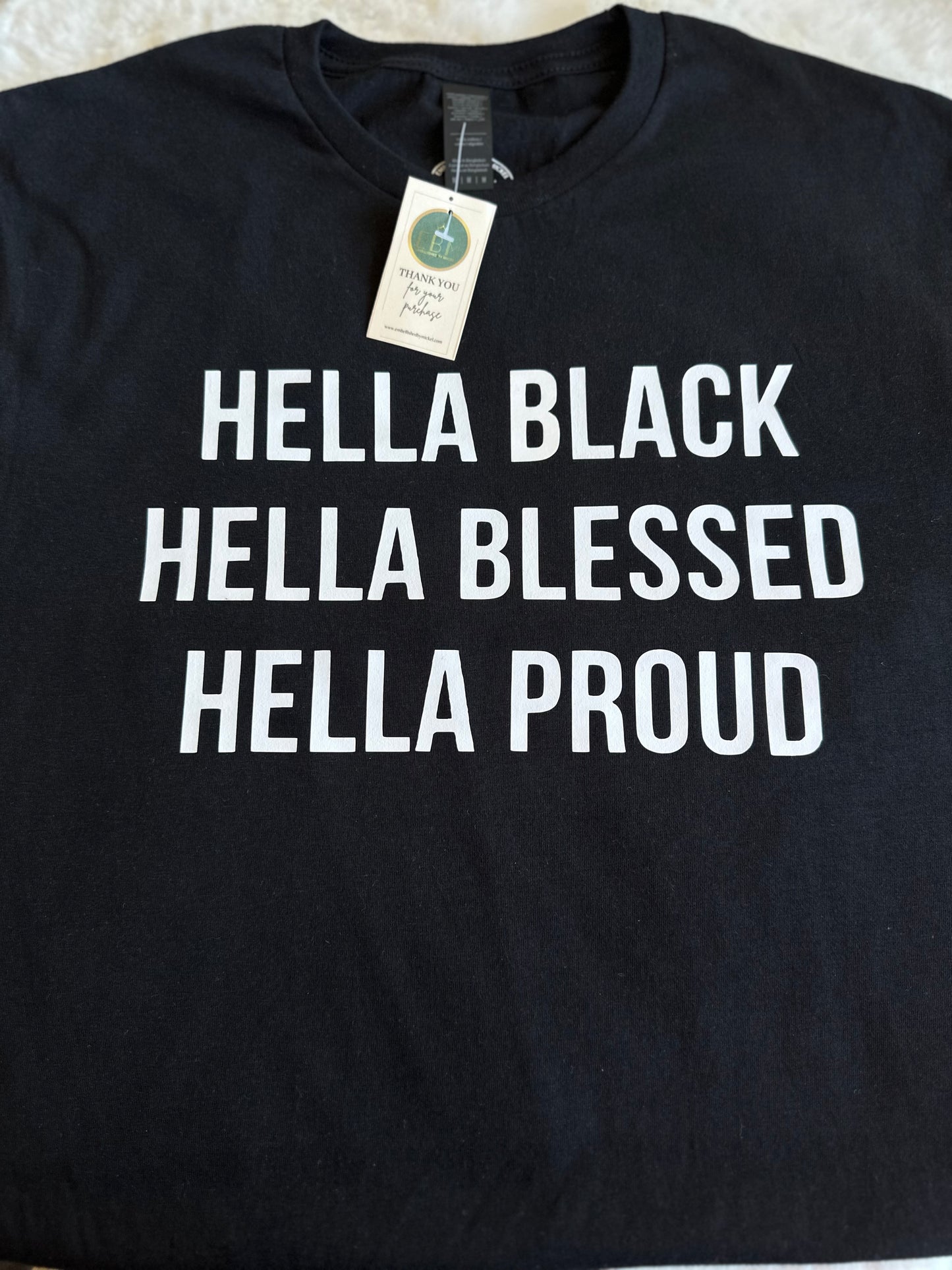 HELLA BLACK T-shirt