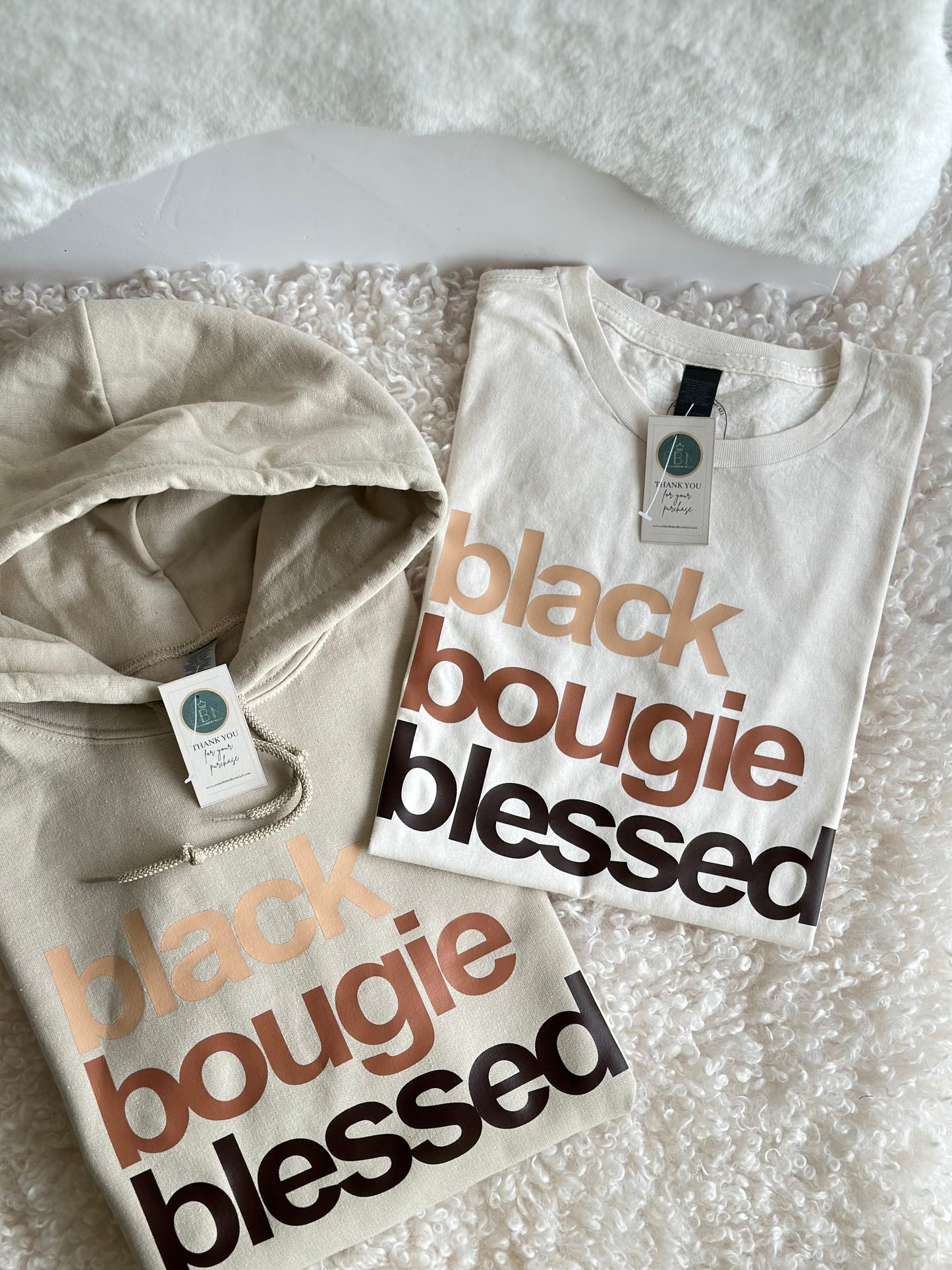Black Bougie Blessed Melanin T-Shirt