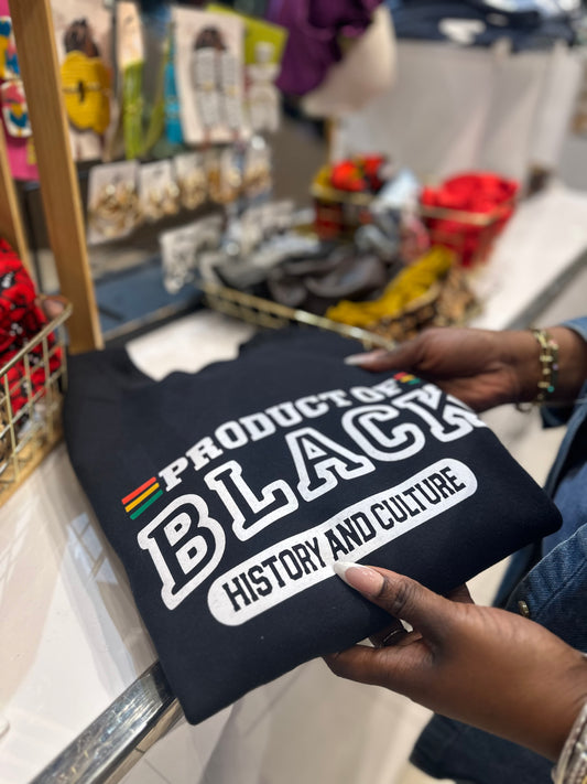 Product of Black – History & Culture Crewneck Neck Sweater
