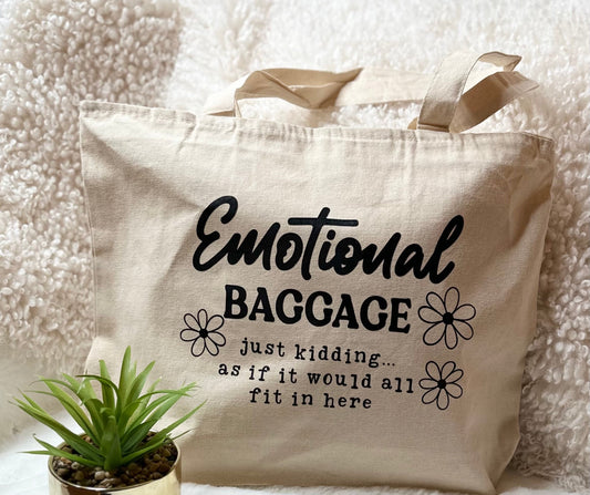 Emotional Baggage Tote Beige